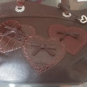 Brown pebble Brighton hand bag